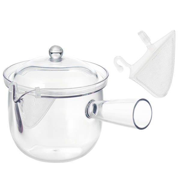 クリアティーポットＬ　クリップメッシュ　急須タイプ