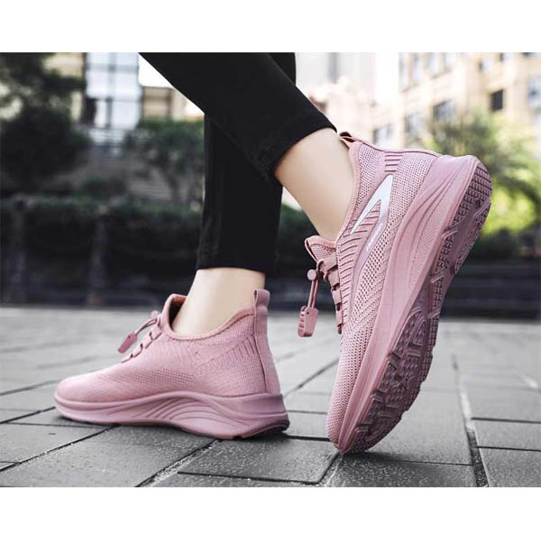 【9枚→8枚】23.5cm 結ばないメッシュスニーカー ピンク