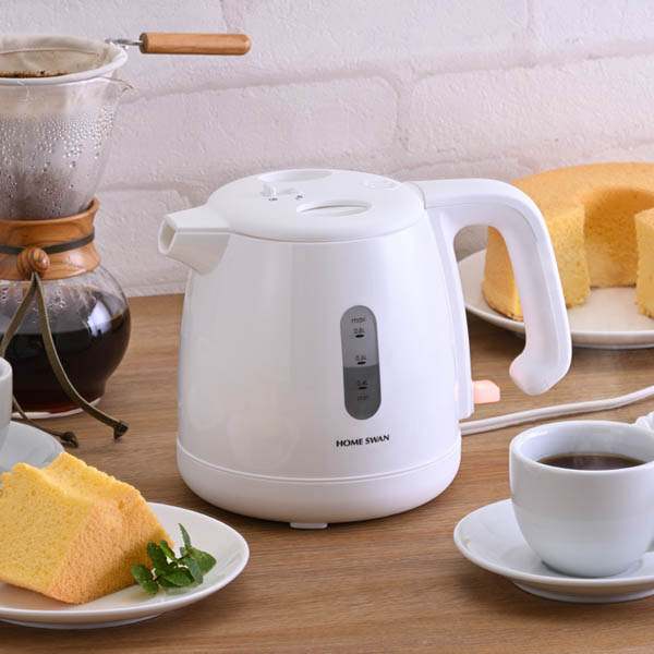 ホームスワン 電気ケトル0.8L ホワイト