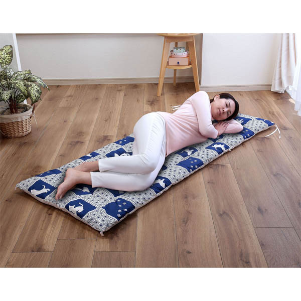 【9枚→8枚】にゃんこふろーとごろ寝長座布団