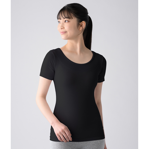 ReD バイタルテック　肩・腰コリ改善インナーシリーズ　Uネックインナー　ブラック　Lサイズ