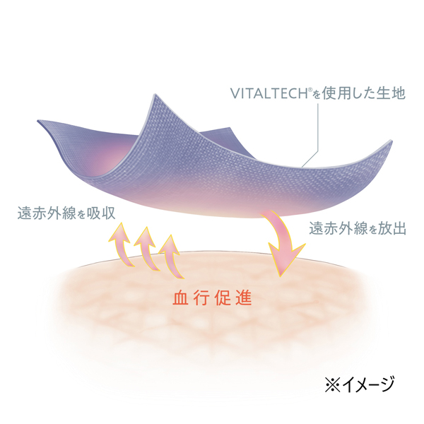 ReD バイタルテック　肩・腰コリ改善インナーシリーズ　Uネックインナー　ベージュ　LLサイズ